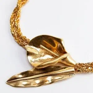 Zara | Accessories | Zara Calla Lily Flower Chain Belt  display picture 3
